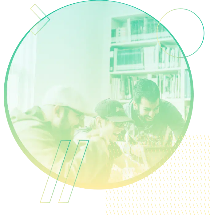 Employees having coding discussion